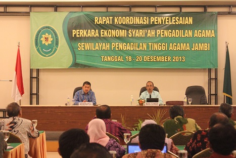 Wakil Ketua PTA Jambi Tutor Hukum Ekonomi Syari'ah (17/02/2014)