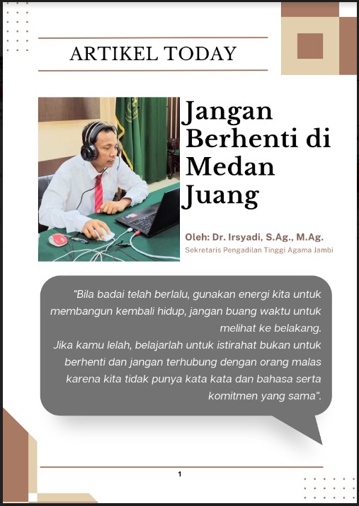 Cover Jangan Berhenti di Medan Juang