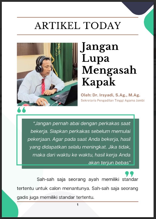 Cover Jangan Lupa Mengasah Kapak