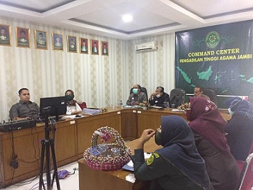 Awali Kerja Setelah Hari Raya, PTA Jambi Melaksanakan Monitoring dan Pendampingan ZI untuk Pengadilan Agama Sewilayah