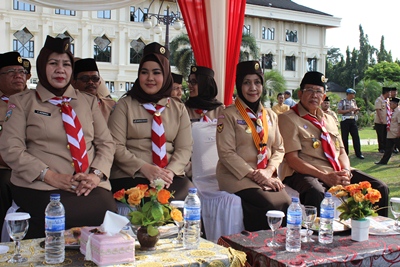Waka PTA Jambi Hadiri Upacara Peringatan Hari Pramuka ke 56 Tingkat Kwartir  Daerah  Jambi