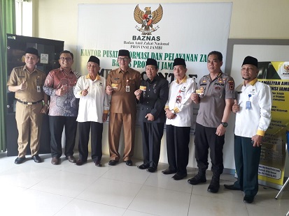 Ketua PTA Jambi Hadiri Syukuran & Doa Selamat Launching Pelayanan Zakat & Bintek Unit Pengumpul Zakat (UPZ)