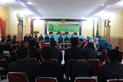 PTA Jambi Gelar Diskusi Hukum Melibatkan Hakim dan Pejabat Kepaniteraan PA Sewilayah PTA Jambi 
