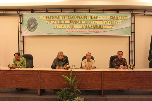 KPTA Jambi Buka Secara Resmi Bimtek SIADPA Plus