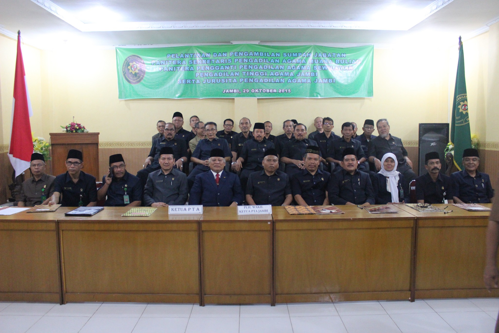 Hari ini, PTA Jambi Sukses Gelar Pelantikan Akbar (29/10)