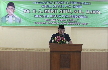 Pesan KPTA Jambi Kepada Dr. H. A. Mukti Arto, SH., M.Hum (KPTA Bengkulu) (15/06)