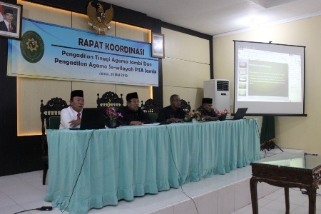 Rakor PTA Jambi Membahas Peningkatan Kinerja