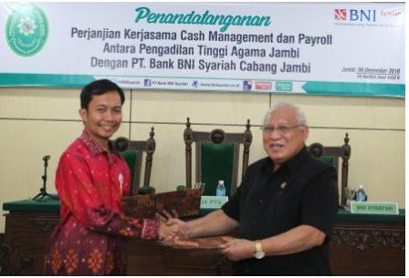 PTA Jambi Jalin Kerjasama Dengan Bank BNI Syariah Jambi (08/12)