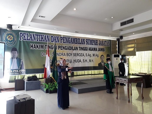 PTA Jambi Laksanakan Pelantikan Dua Hakim Tinggi Baru