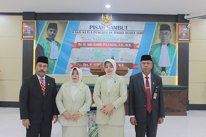 PTA Jambi Menggelar Acara Pisah Sambut Wakil Ketua Pengadilan Tinggi Agama 