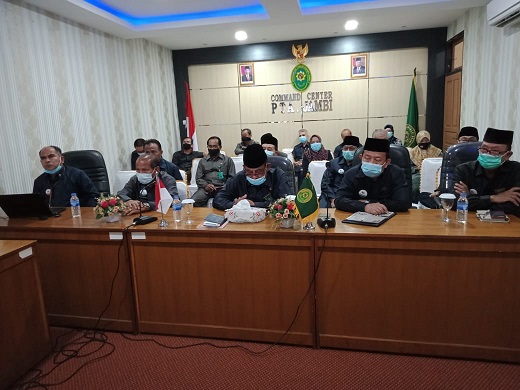 PTA Jambi Mengikuti Bimbingan dan Evaluasi Pelaksanaan Pembangunan Zona Integritas Menuju WBK/WBBM