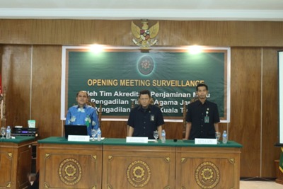 PTA Jambi Lakukan Asesmen Surveillence Pertama Akreditasi Penjaminan Mutu  3 Pengadilan Agama dibawahnya