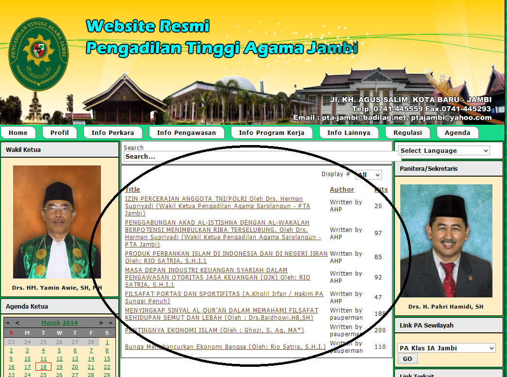 Penulis Artikel di Wilayah PTA Jambi Terus Menggeliat