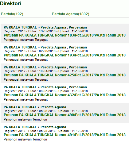 PA Kuala Tungkal Berbenah Direktori