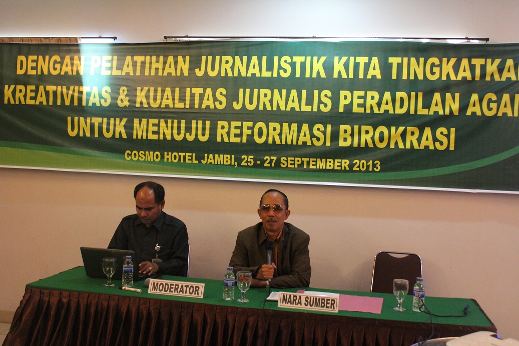 Wakil Ketua PTA Jambi Sebut Humas Harus Bisa Menulis