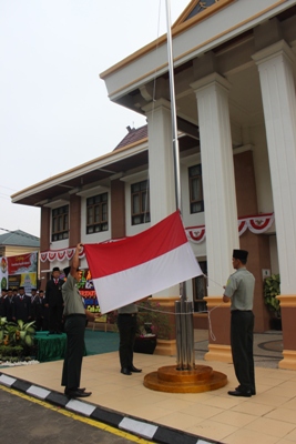 Upacara peringatan HUT Kemerdekaan Republik Indonesia ke-73 Tahun 2018  PTA Jambi berlangsung khidmat