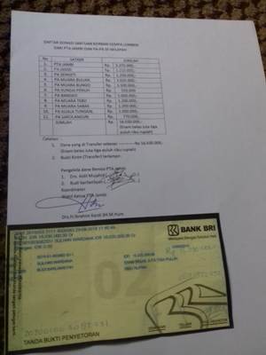 Keluarga Besar Pengadilan Tinggi Agama Jambi dan Pengadilan Agama Se-Wilayah PTA Jambi Galang Dana Gempa Lombok