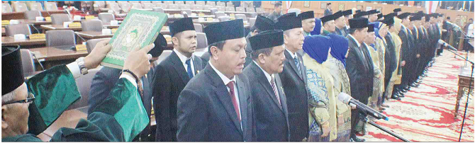 Ketua PTA Jambi Hadiri Pelantikan DPRD Provinsi Jambi