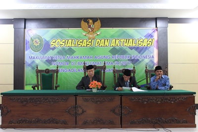 PTA Jambi Sosialisasikan Maklumat Ketua Mahkamah Agung RI No. 01/Maklumat/KMA/IX/2017