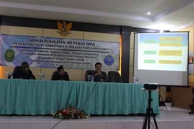 PTA Jambi Laksanakan Sosialisasi  dan Tes Urine Deteksi Dini Penyalahgunaan Narkotika 