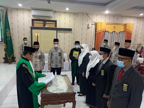 Ketua PTA Jambi Lantik 4 (Empat) Panitera Pengganti Pengadilan Tinggi Agama Jambi