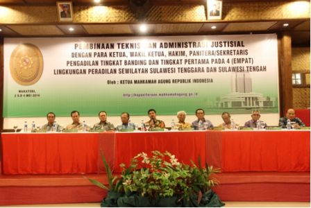 Wakil Ketua PTA Jambi Ingatkan Penyelesaian Perkara Tepat Waktu (05/05/2014)