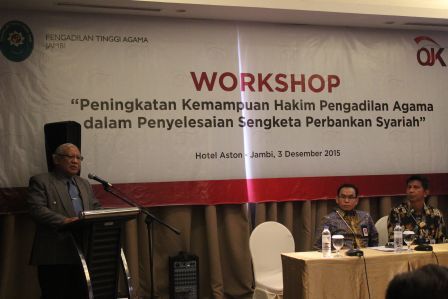 Berawal Dari Ramah Tamah, PTA Jambi dan OJK Jambi Laksanakan Workshop (03/12)