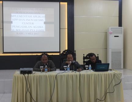 PTA Jambi Sosialisasikan Hasil ToT SIPP (03/05)