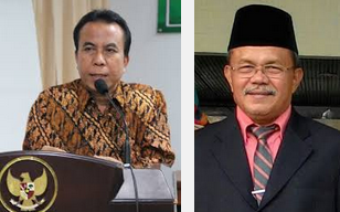 Ketua dan Wakil Ketua PTA Jambi Hadiri Pelantikan Hakim Agung (21/10/2014)