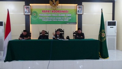 Ketua PTA Jambi Baru Pimpin Rapat Koordinasi Perdana