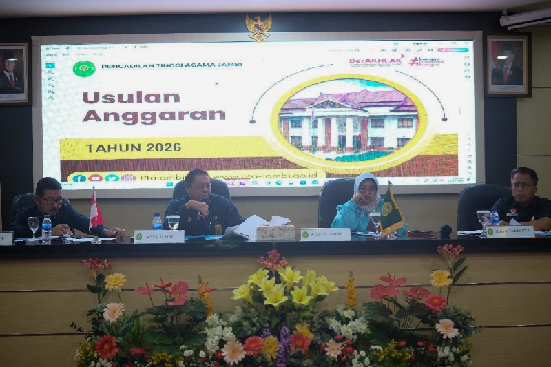 PTA Jambi Selenggarakan Rapat Sosialisasi DIPA 2025 dan Usulan Baseline 2026