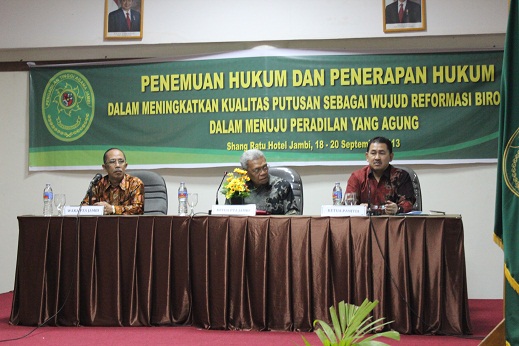 KPTA Jambi Buka Bimtek Yustisial Hakim PA Se-Wilayah PTA Jambi